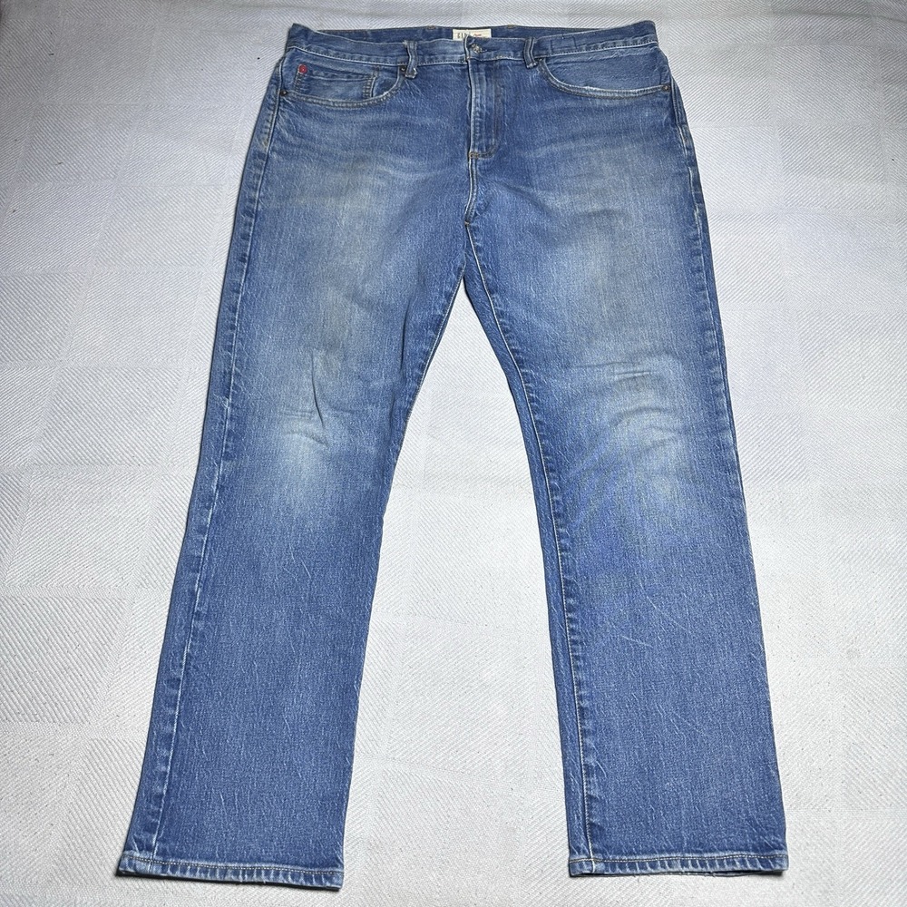 Gap Cone Denim Jeans Mens 36x30 Slim Straight‎ Medium Wash Stretch 5 Pocket